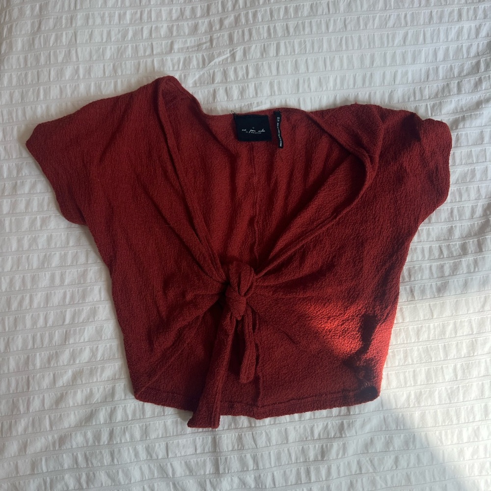Urban Outfitters Tie Front Top